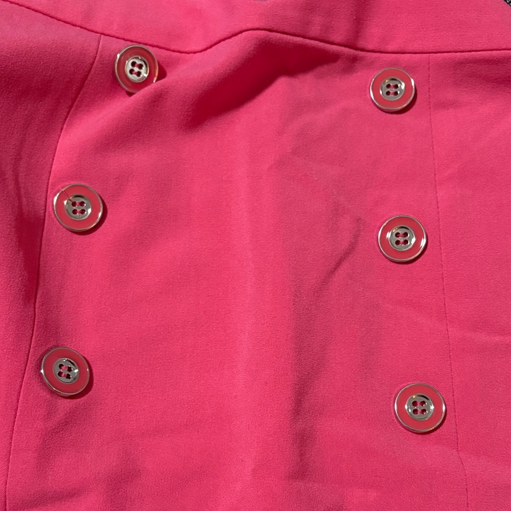 New York & Company Pink Double-Breasted Pencil Skirt - Picture 3 of 3